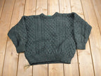 Vintage 1990s Country Club 3D Cable Knit Crewneck Sweater