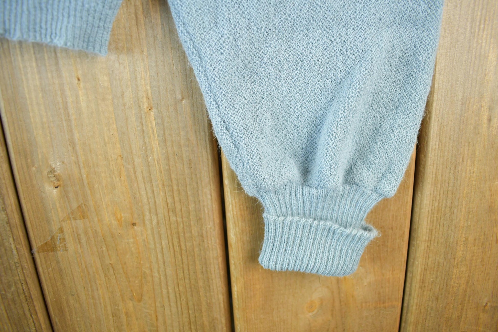 Vintage 1960s Towne & Knit Alpaca Wool Knit Cardigan Sweater Men's Large