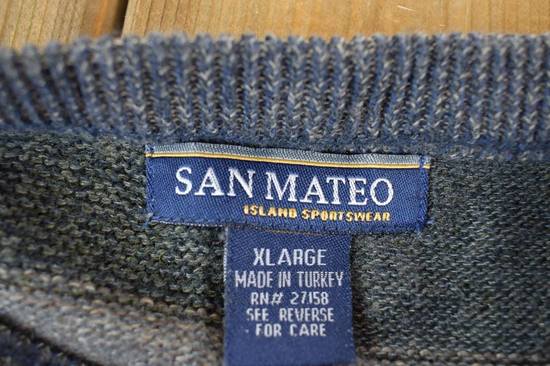 Vintage 1990s San Mateo Knit Crewneck Sweater