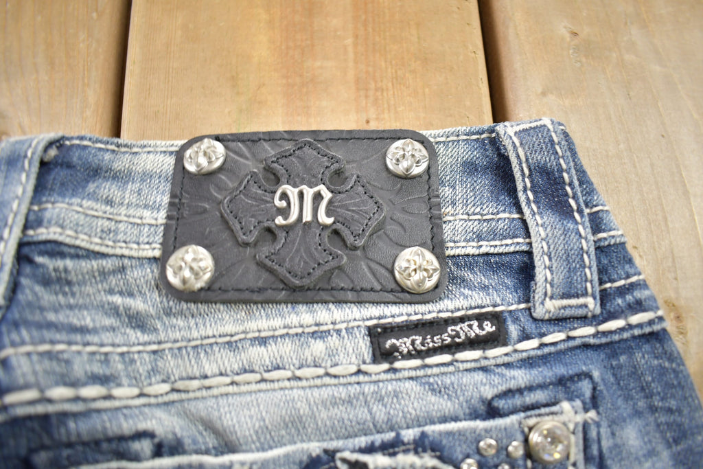 Vintage Y2K Miss Me Bedazzled Low Rise Jeans Size 26x32