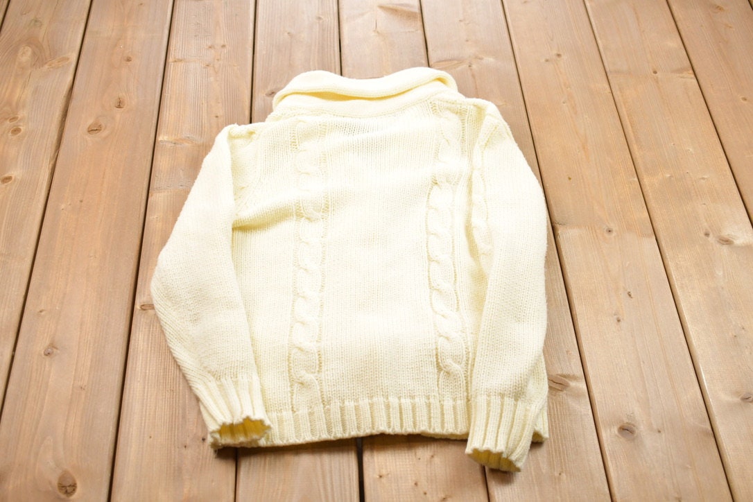 Vintage 1990s Exclusive Imports Knitted Button Up Sweater