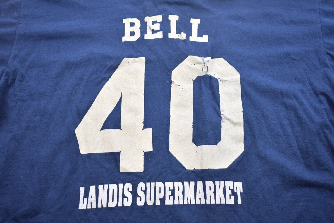 Vintage 1990s Eagel Sportswear Deep Run Landis Supermarket Number 40 Jersey