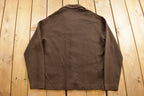 Vintage 1970s Leather Panelled Light Jacket Shirt