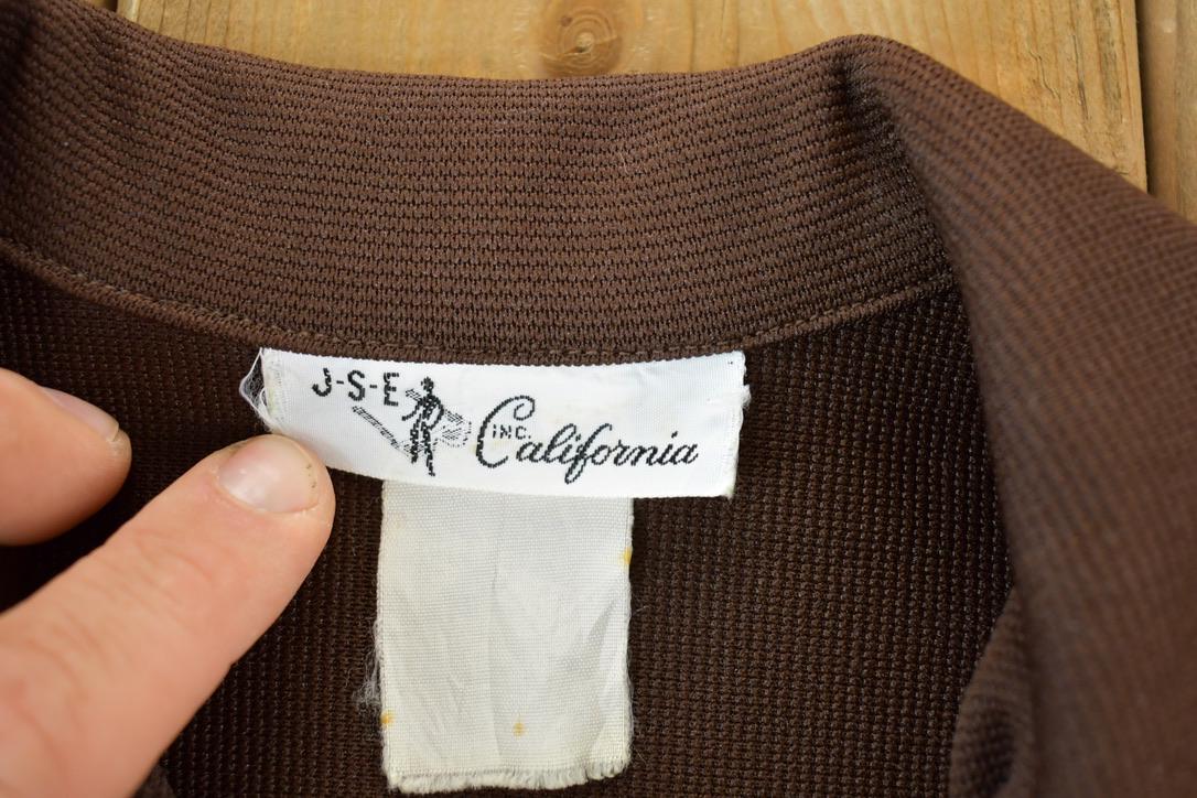 Vintage 1970s JSE California Button Up Western Style Shirt  1990s Button Up  Vintage Flannel  Plaid Button Up