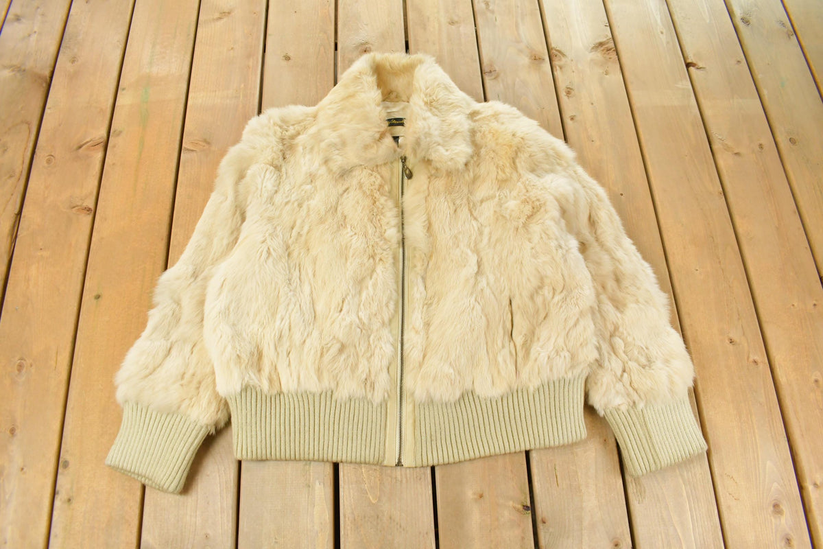 Vintage 1980's Ashley Stewart Faux Fur Jacket Women's Large