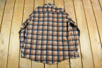 Vintage 1980s Fruit Of The Loom Flannel Button Up Shirt Men's Large