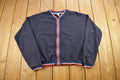 Vintage 1950s Union Made Heritage Stone Zip Up Sweater