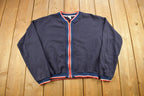 Vintage 1950s Union Made Heritage Stone Zip Up Sweater