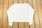Vintage 1990s Christopher & Banks V Neck Knit Crewneck Sweater Women's S