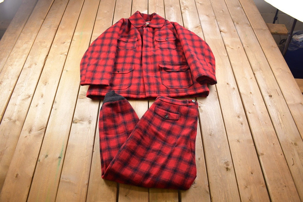 Vintage 1990s Woolrich Buffalo Plaid Set