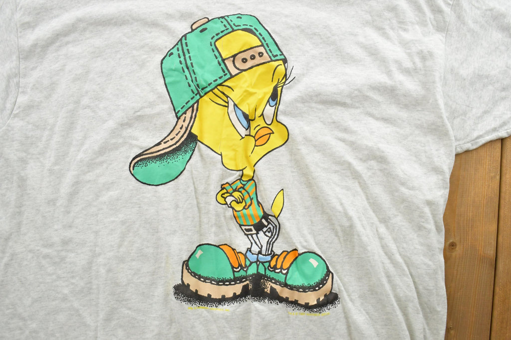 Vintage 1990s Tweety Bird Warner Brothers Cartoon Promo T-Shirt