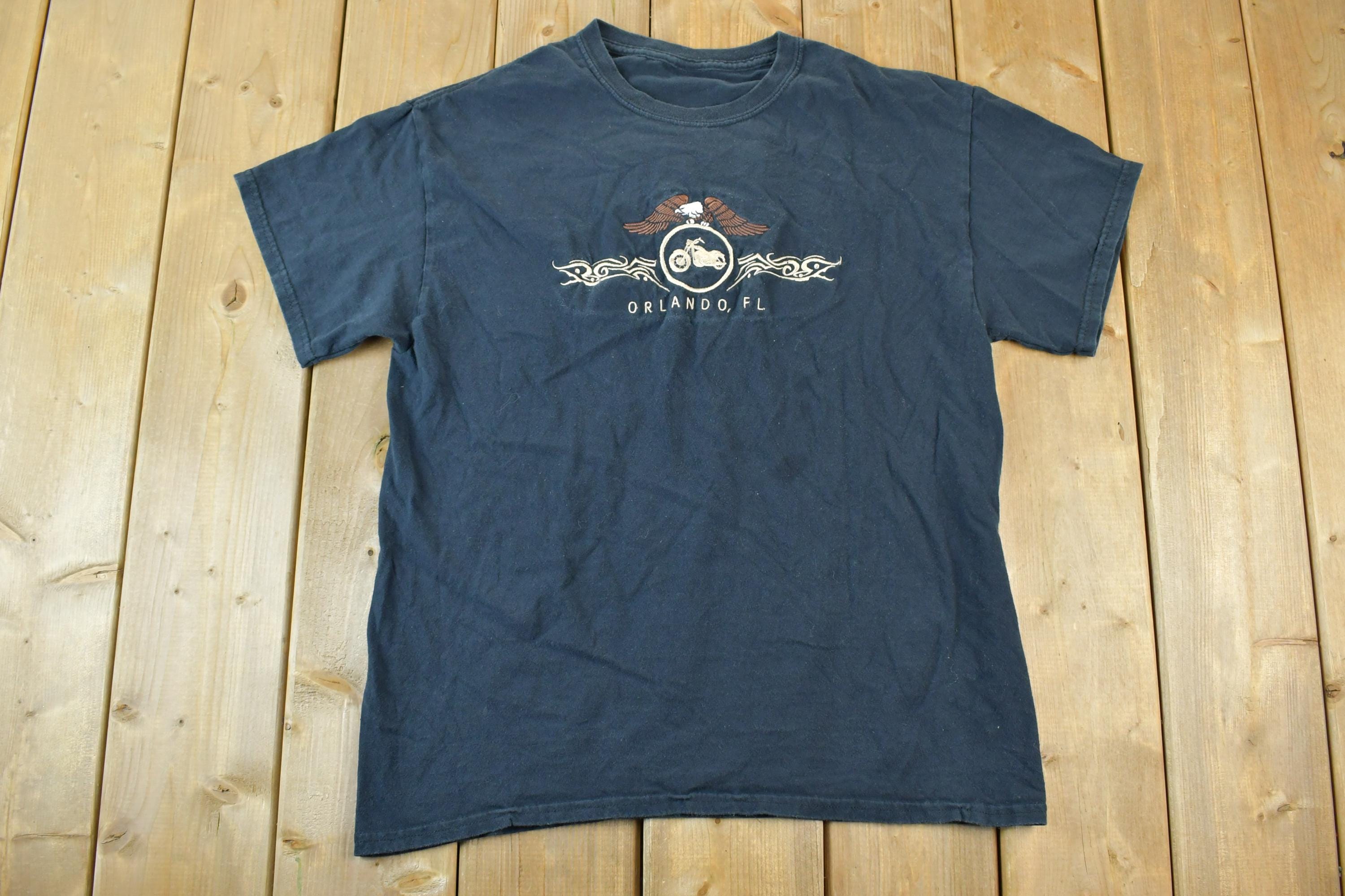 Vintage 1990s Orlando Florida Motorcycles T-Shirt