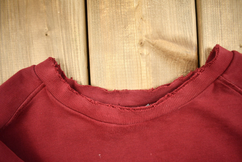 Vintage Nike Embroidered Mini Swoosh Raglan Crewneck Sweatshirt