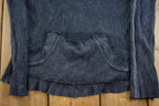 Vintage Y2k Voral Rhinestone Cross Faded Long Sleeve Shirt
