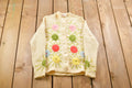 Vintage 1960s Fully Fashioned Floral Graphic Cardigan Sweater