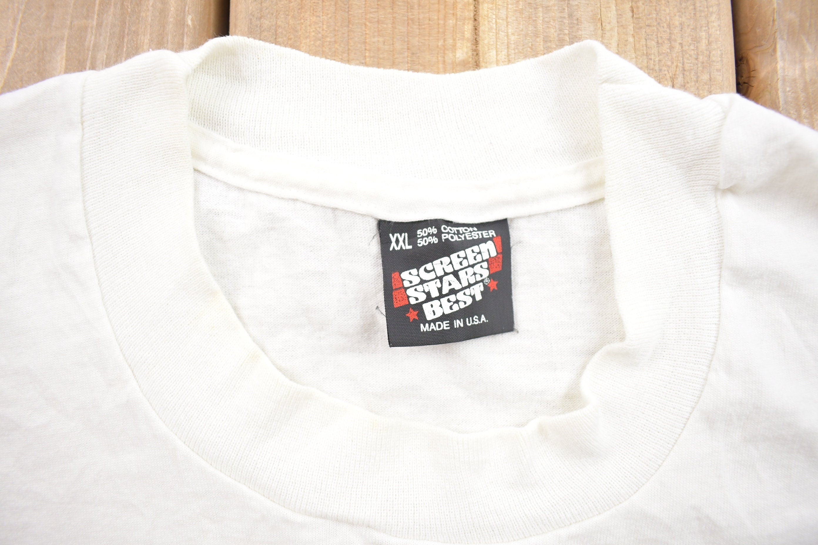 Vintage 1980s Elvis Memorial Postage Stamp Graphic screen Stars T Shirt