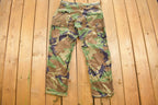 Vintage 1990s Woodland Camouflage Cargo Pants Size 28 - 34 x 28