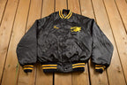 Vintage 1980s Pla-Jac by Dunbrooke Marshfield Wisconsin Swamp Satin Bomber Jacket
