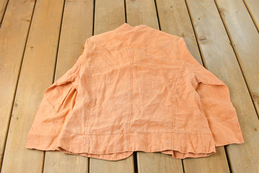 Vintage 1990s Chicos Linen Button Up Shirt Women's S /