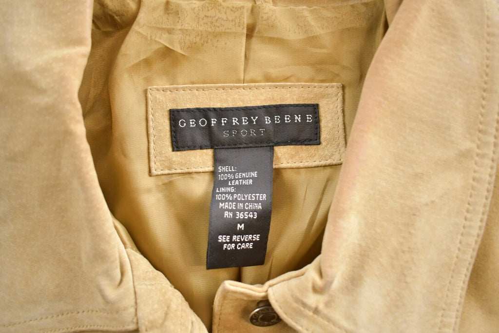 Vintage 1990s Geoffrey Beene Leather Suede Jacket