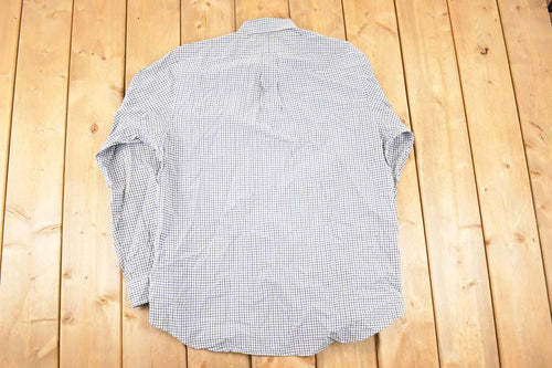 Vintage Y2K Polo By Ralph Lauren Plaid Button Up Shirt Men's L / 2000's Preppy Style / Boxy Fit Polo