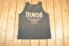 Vintage 2003 Harley Davidson Motorcycles Sturgis Black Hills Rally Biker Tank Top Men's L