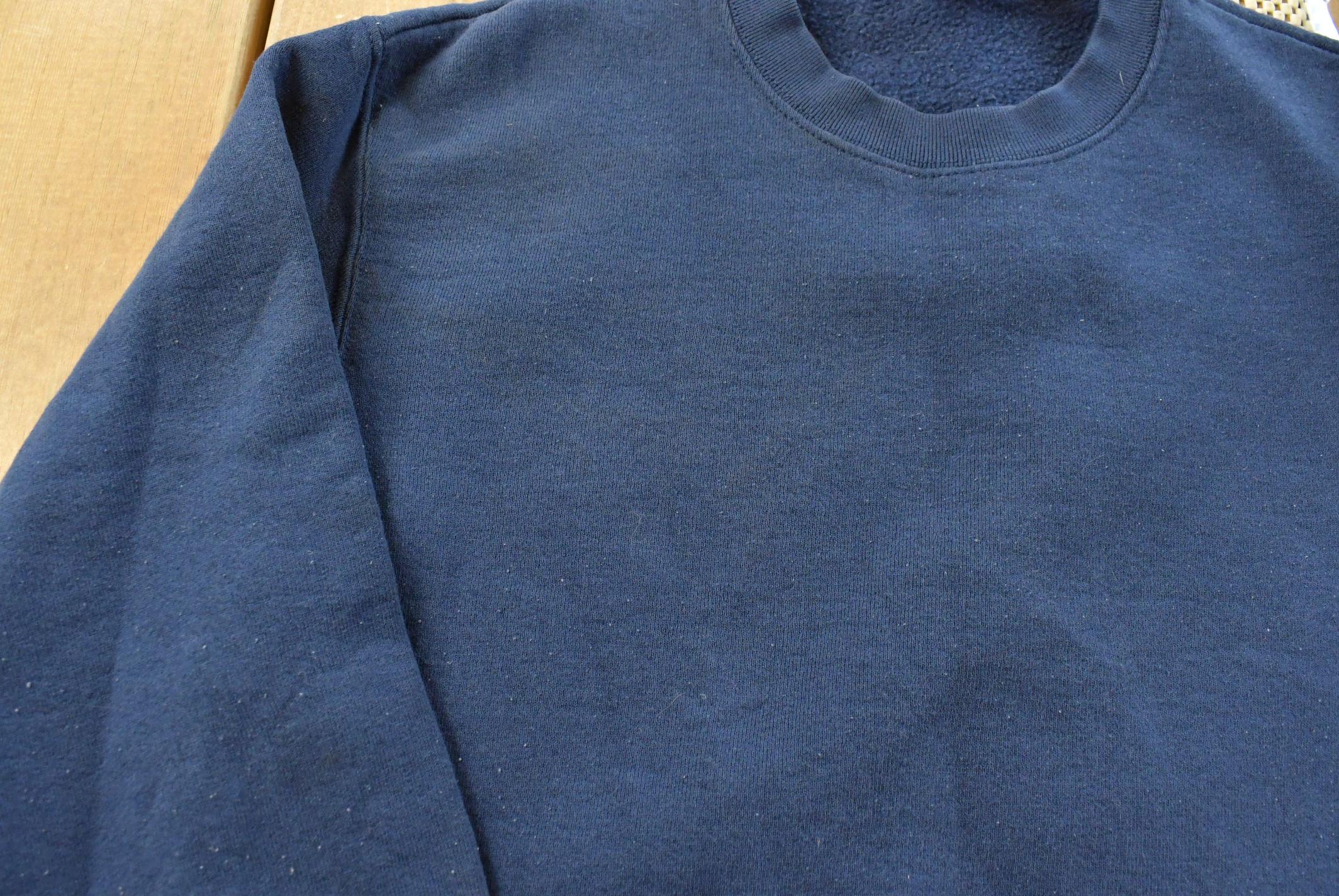Vintage 1990s Fruit Of The Loom Blank Blue Crewneck Sweatshirt Mens M