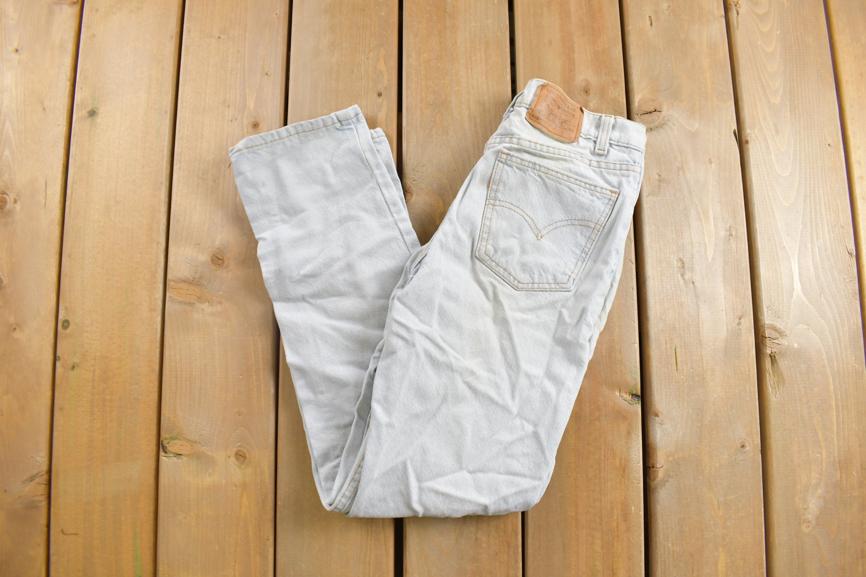 Vintage 1990s Levi's 505 Orange Tab Student Jeans Size 26 x 28