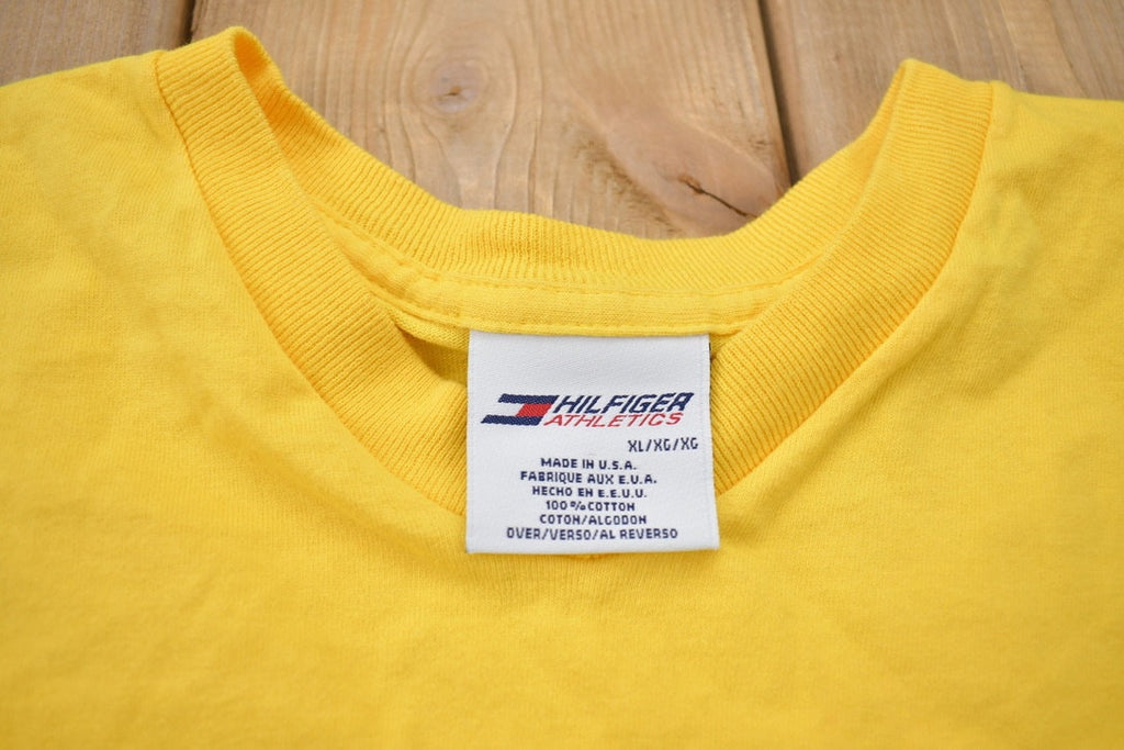 Vintage 1990s Tommy Hilfiger Athletics Logo Graphic T Shirt