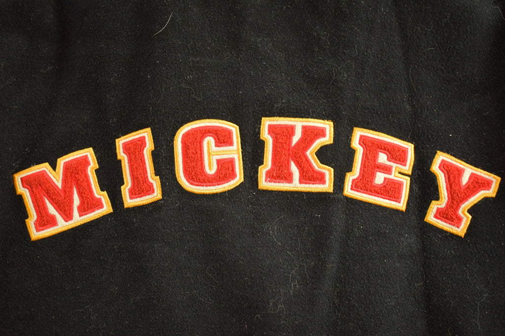 Vintage 1990s Mickey Embroidered Disney Varsity Jacket