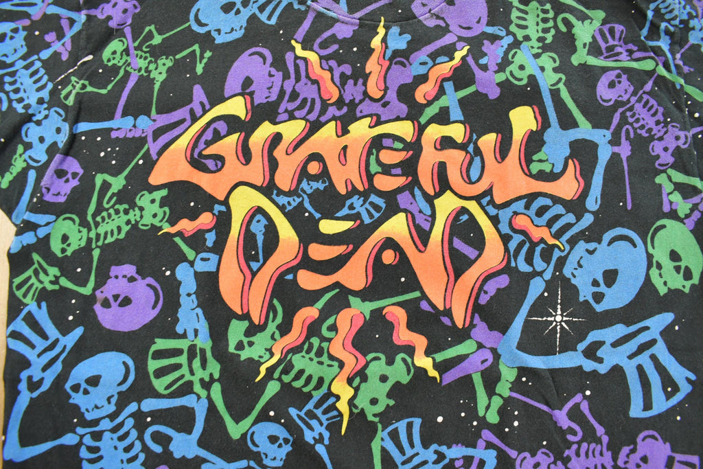 Vintage 1992 The Grateful Dead Dead Spaces All Over Print Graphic T-Shirt Men's XL