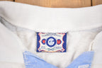 Vintage 1990s Gimmie Intl. Embroidered Flower Collared Sweatshirt