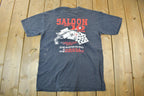 Vintage 1980s Saloon No. 10 Bar Biker Sun Faded Graphic T Shirt Men's Medium
