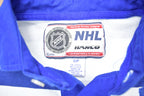 Vintage 1990s NHL Toronto Maple Leafs Striped Collared Shirt