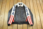 Vintage 1990s WHEREMI USA Leather Jacket Men's XL