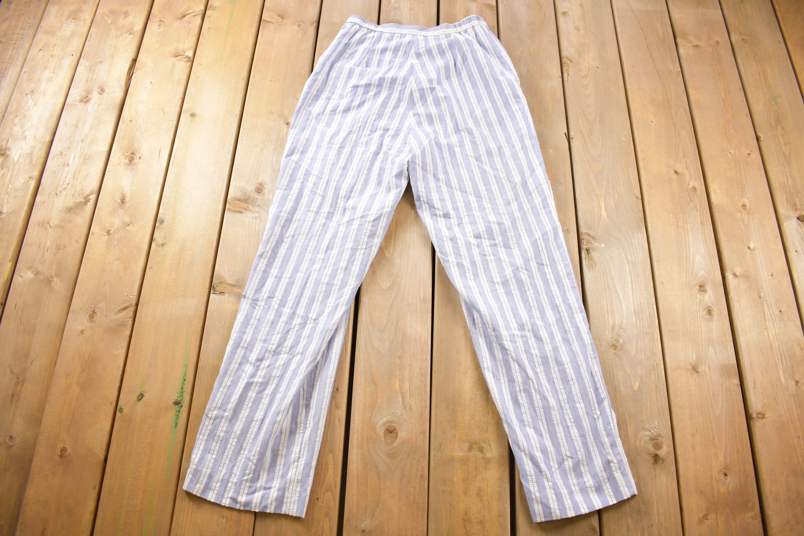 Vintage 1990s Paddle And Saddle Corp. Striped Pants Size 26 x 31