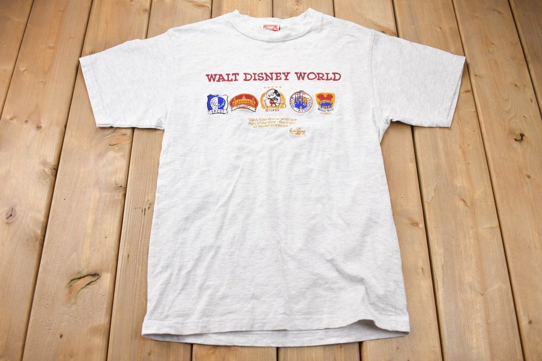 Vintage 1990s Mickey Mouse Resorts Embroidered T-Shirt / 90s Graphic Tee / Cartoon / American / Walt Disney World / Disney Vintage