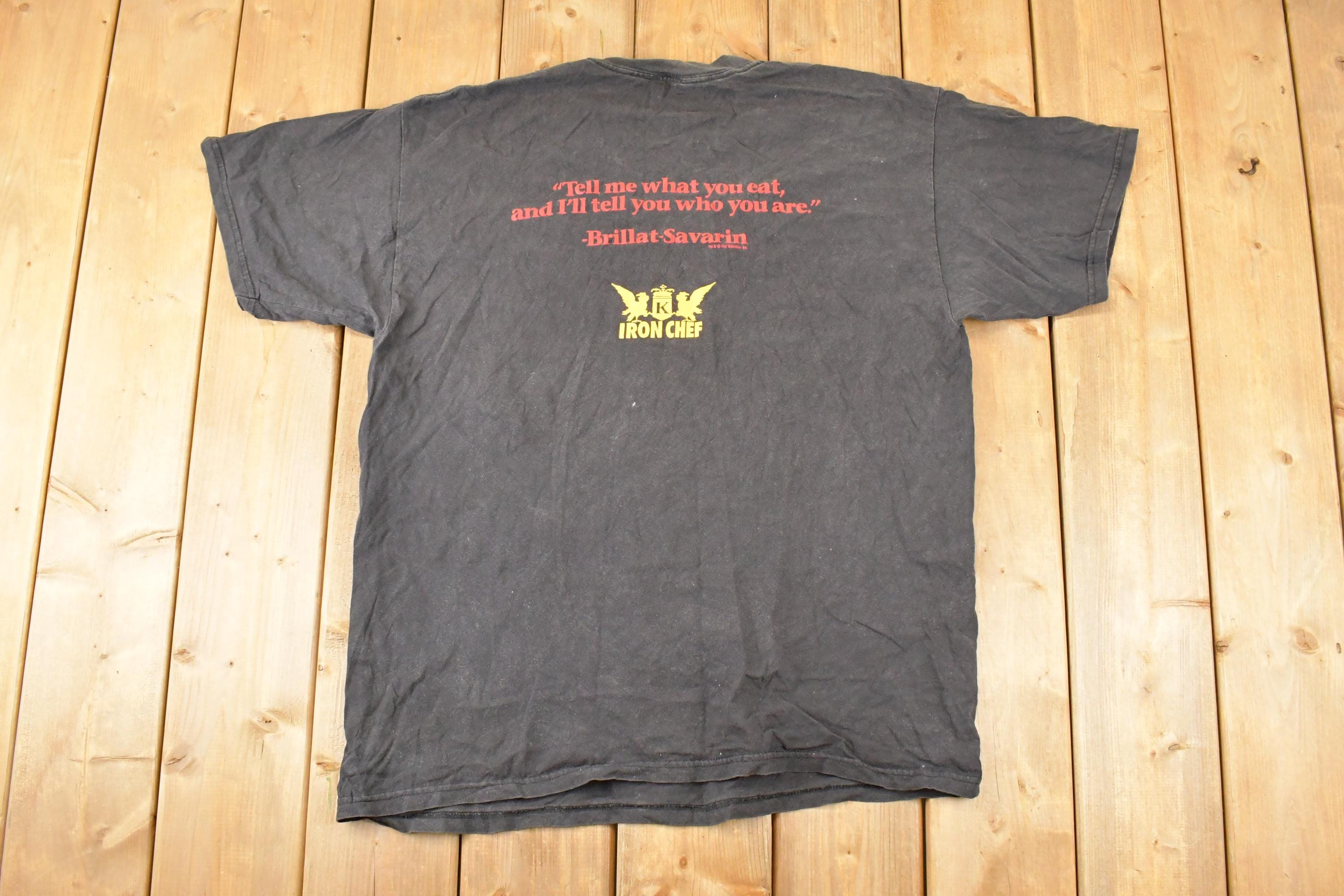 Vintage 1990s Iron Chef Souvenir Kitchen T-Shirt Men's XL
