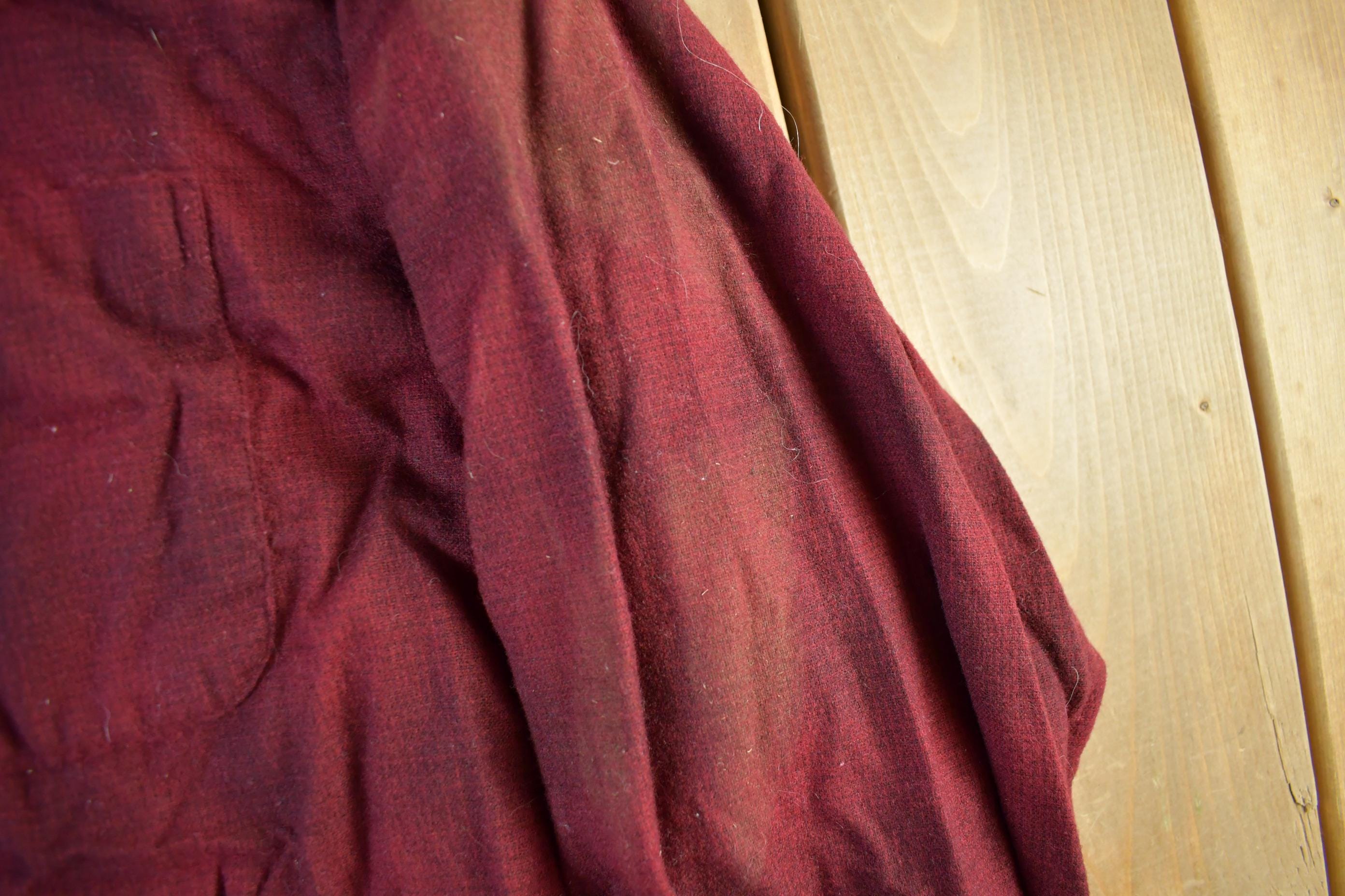 Vintage 1990s Pendleton Wool Plaid Button Up Shirt Men's XL