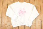 Vintage 1990s Arizona Floral Graphic Print Crewneck Sweatshirt Women's L