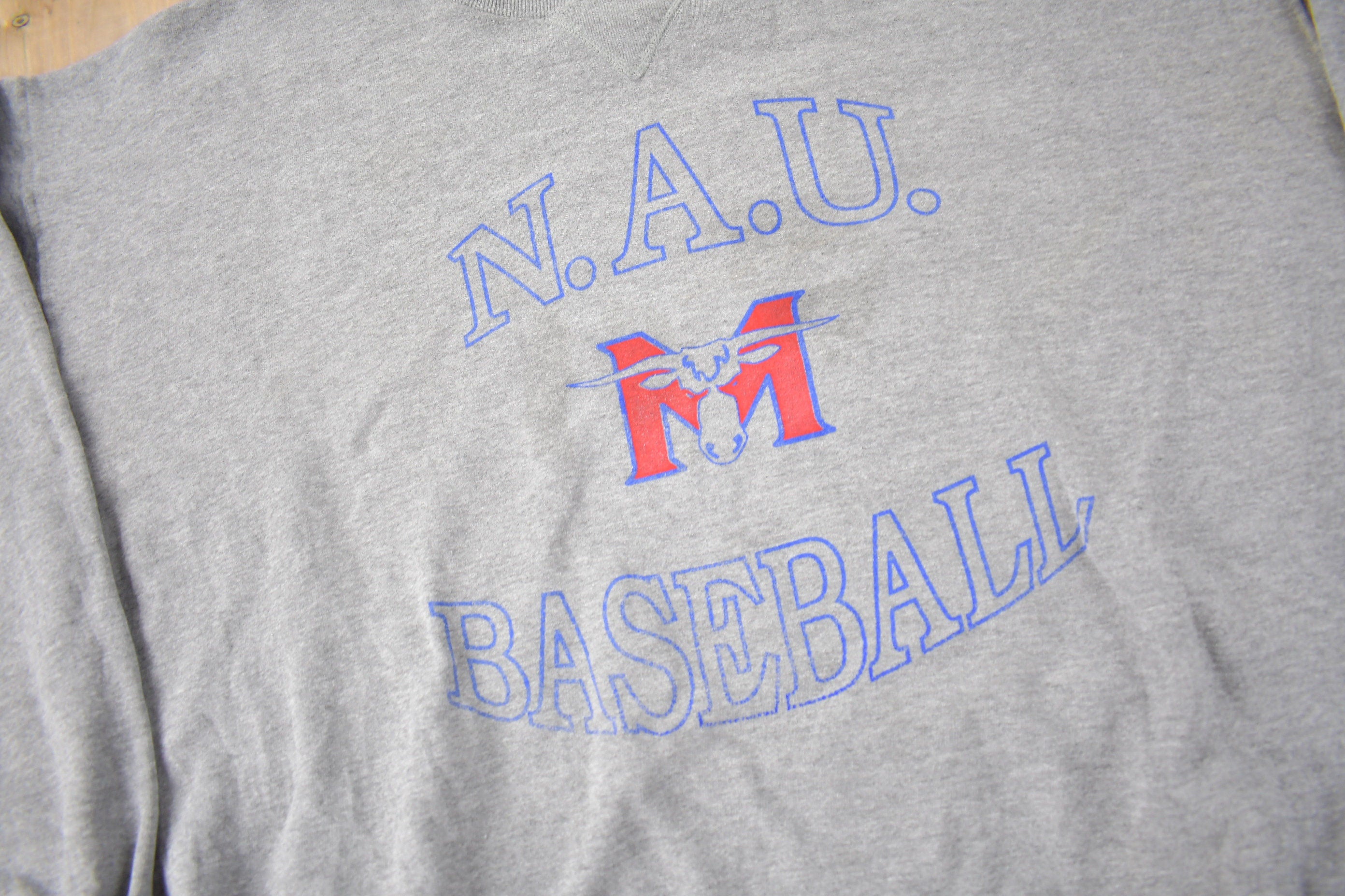 Vintage 1990s NAU Baseball Collegiate Russell Athletics Crewneck Made In USA