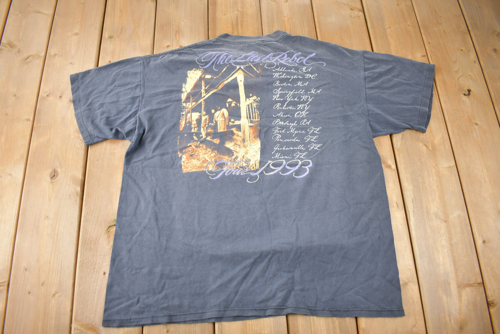 Vintage 1993 Lynyrd Skynyrd The Last Rebel Tour Single Stitch Band Tee Made in USA