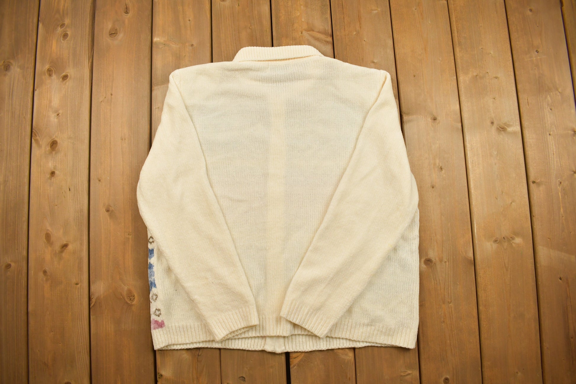 Vintage 1990s Alfred Dunner Zip Up Knitted Sweater /