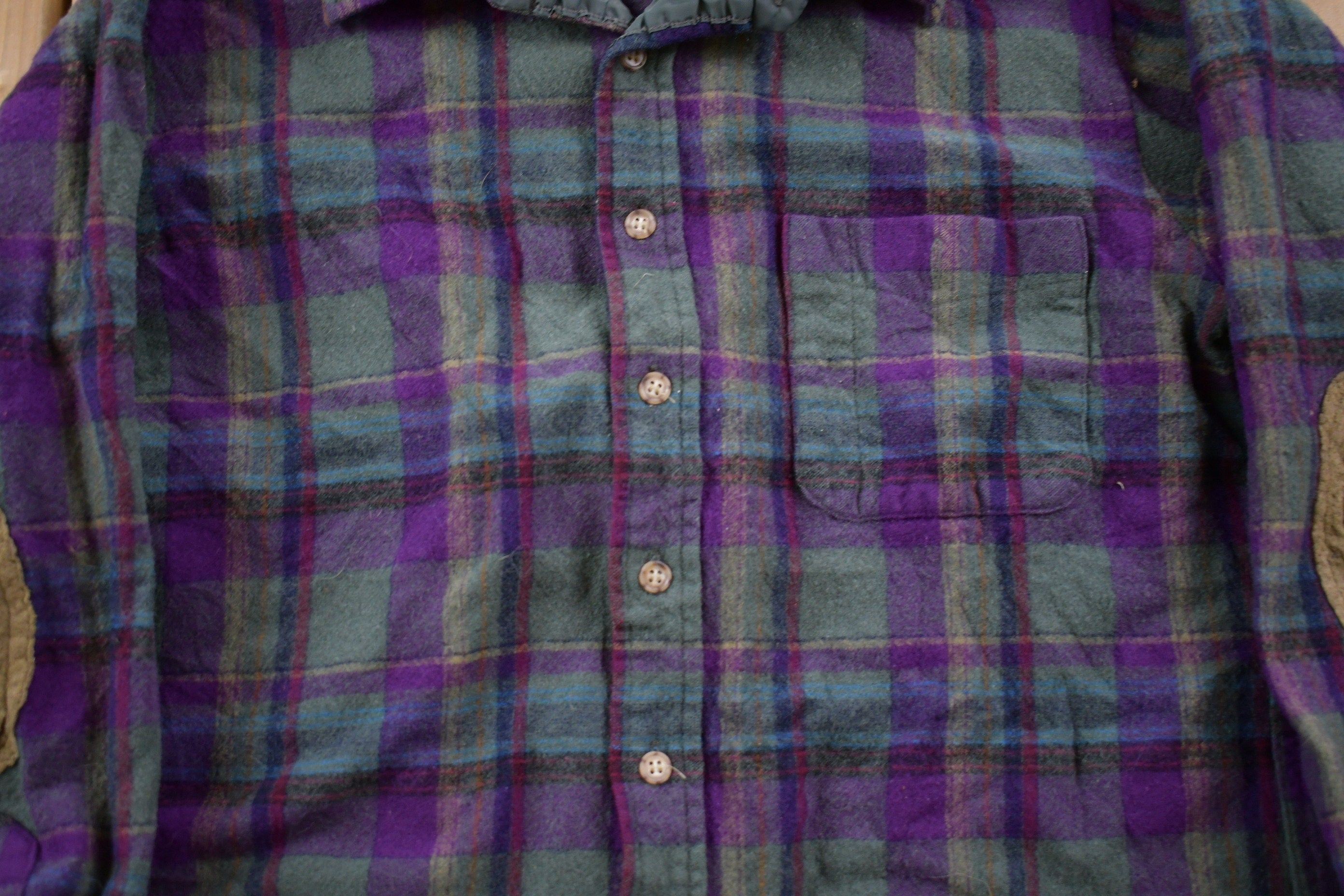 Vintage 1970s Kids Pendleton Plaid Button Up Shirt  1970s Button Up  Vintage Flannel  Plaid Flannel  Casual Shirt  Made In USA