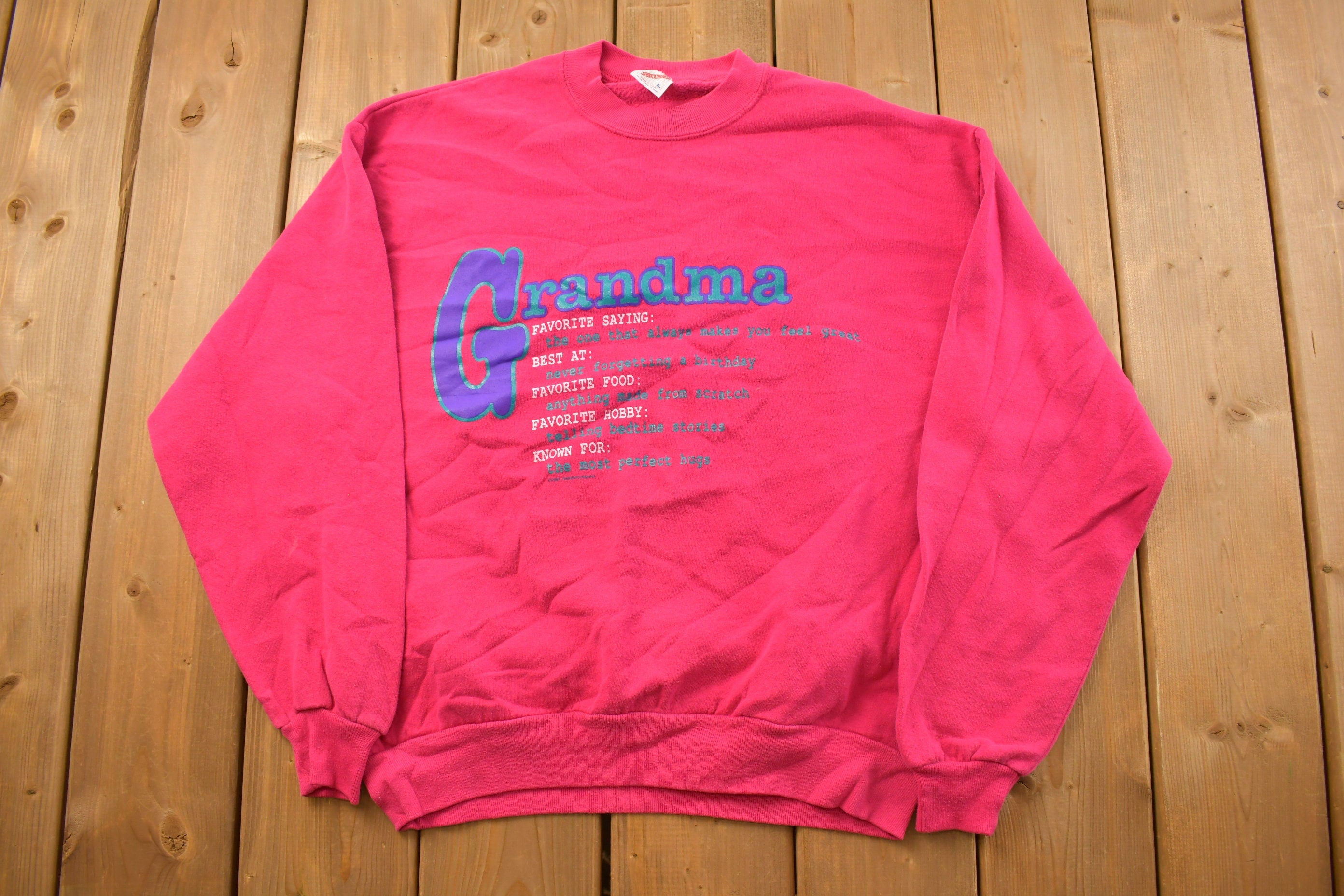 Vintage 1990s Grandmas Favourites Crewneck Sweatshirt