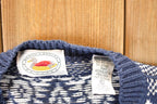 Vintage 1990s Marsh Landing Petits Abstract Knit Cardigan Sweater Women's PL