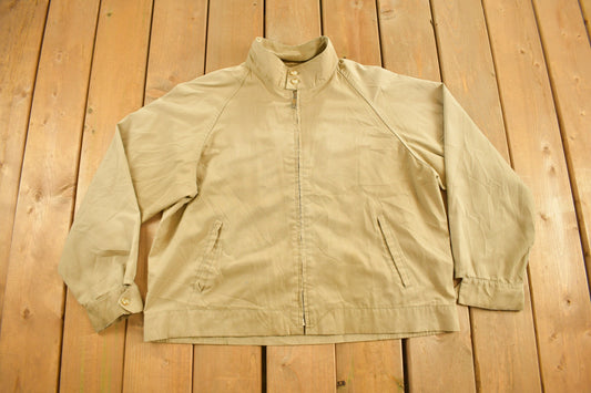 Vintage 1980s LL Bean Harrington Jacket / Workwear / Streetwear / Made In USA / 80s / Lightweight Jacket / Made In USA / Zip Up