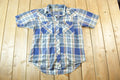 Vintage 1980s Outlaw Western Wear Plaid Button Up Shirt Men's L
