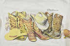 Vintage 1990s Ontario Cowboy Souvenir T-Shirt / Streetwear / Vacation Tee / Travel T Shirt