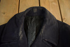 Vintage 1940s WW2 Era Naval Wool Coat Men's Small /